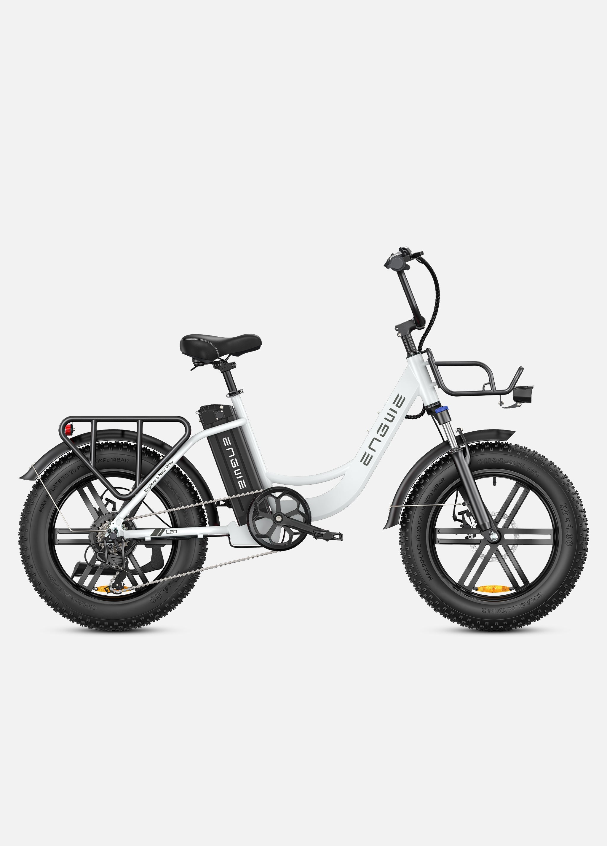 Engwe L20 SE 20" 250W Faltbares Elektro-Hybridfahrrad mit 15,6Ah Akku und offenem Rahmen