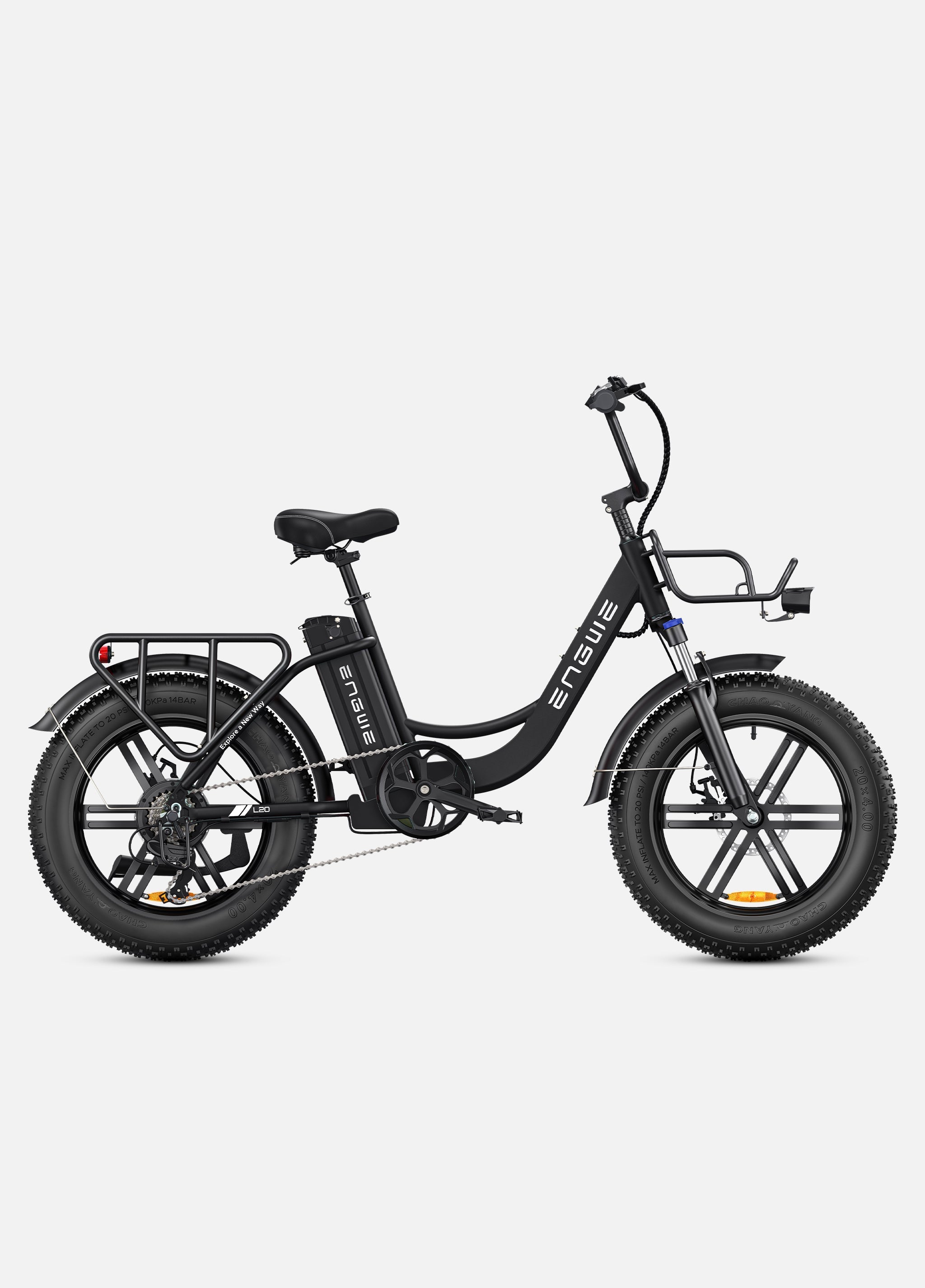 Engwe L20 SE 20" 250W Faltbares Elektro-Hybridfahrrad mit 15,6Ah Akku und offenem Rahmen